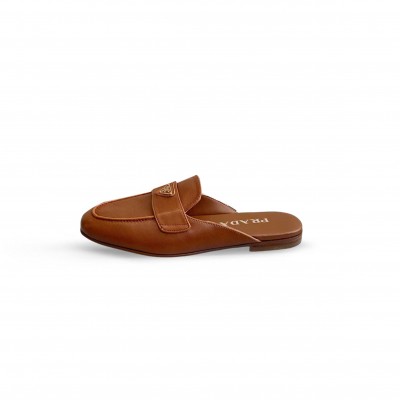 PRADA LEATHER SLIPPERS 